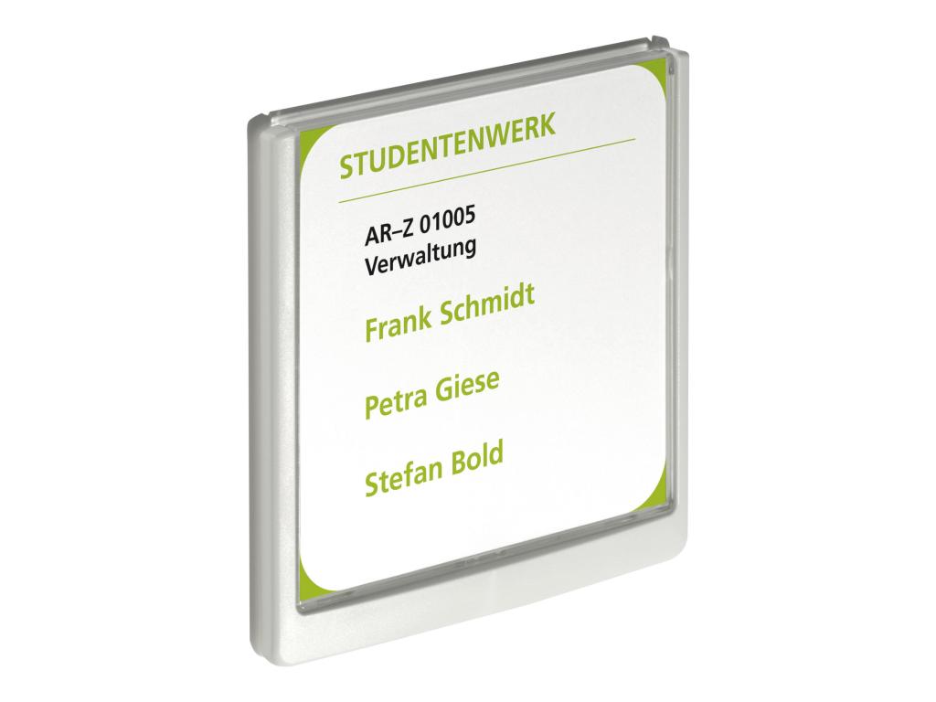 Image DURABLE Türschild CLICK SIGN (B)149 x (H)148,5 mm, weiß aus hochwertigem Kunsts
