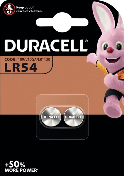 Image DURACELL Batterie Knopfzelle LR54   1.5V                2St.