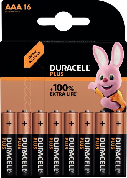 Image DURACELL Batterie Plus NEW -AAA (MN2400/LR03) Micro    16St.
