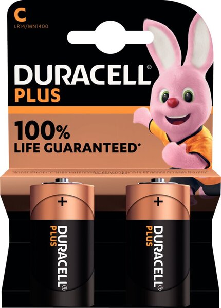 Image DURACELL Batterie Plus NEW -C   (MN1400/LR14) Baby      2St.