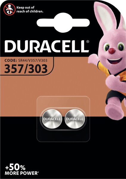 Image DURACELL Batterie Uhrenzelle 357/303                    2St.