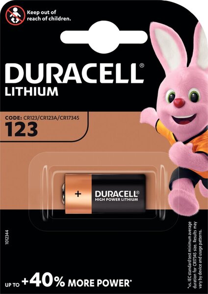 Image DURACELL Original Lithium Batterie DURACELL ULTRA M3 CR123A Original