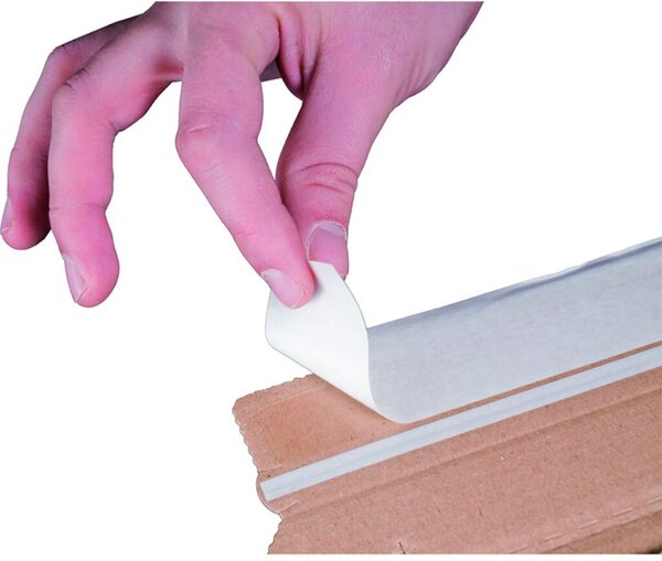 Image DVD-Versandtasche Wellpappe braun hk, m.Aufreißfaden Innenmaß: