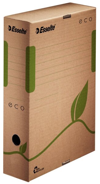 Image DYMO Esselte Archiv-Schachtel ECO, DIN A4, braun (B)80 mm aus 100% recycelter P