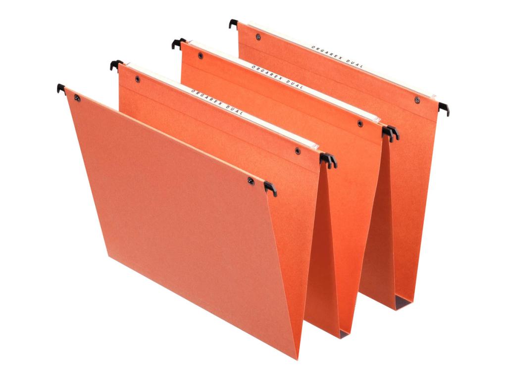 Image DYMO Esselte Dossiers suspendus, orange, carton 220g/m2 - für den Markt: F - 25