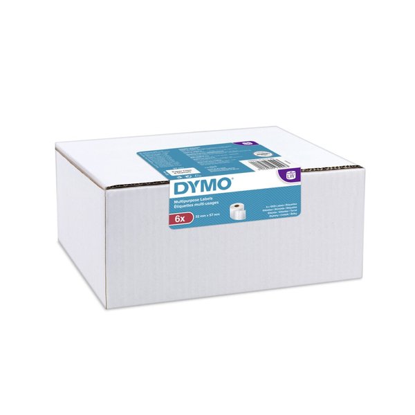 Image DYMO Vielzweck-Etiketten 32 x 57 mm weiß 6x 1000 Stück (2093094)