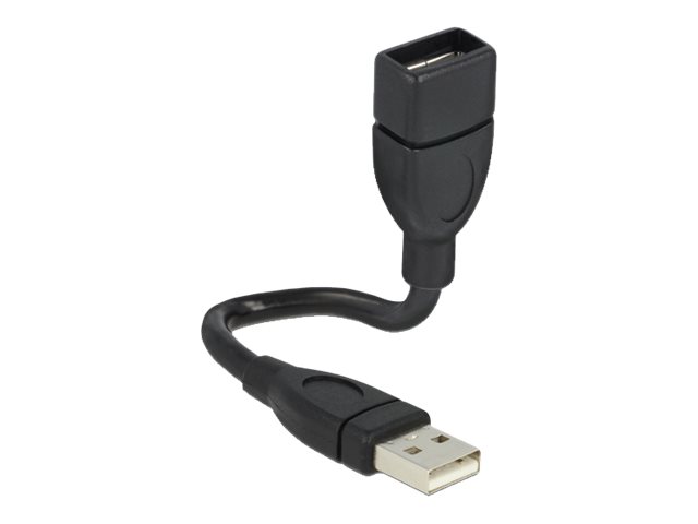 Image DeLOCK Kabel USB 2.0-A Stecker auf USB 2.0-A Buchse ShapeCable 0,15 m