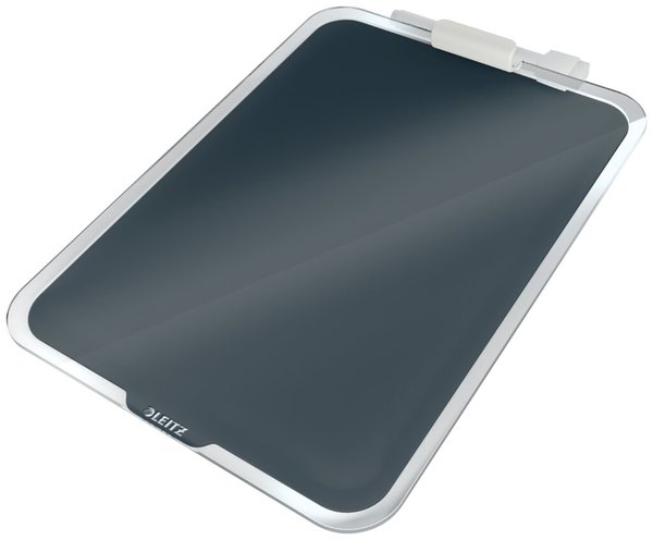 Image Desktop-Notizboard Cosy, A4, grau Sicherheitsglas, trocken abwischbar