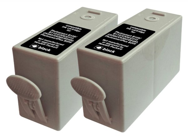 Image Doppelpack Tintenpatronen schwarz für HP Officejet 6000, 6000