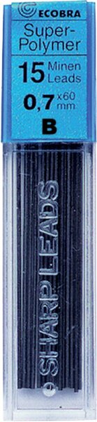 Image Ecobra Feinminen 0,7mm, B, schwarz passend für alle Druckbleistifte