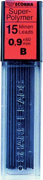 Image Ecobra Feinminen 0,9mm, B, schwarz passend für alle Druckbleistifte