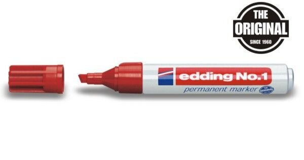 Image Marker No. 1 Keil 1-5mm1 rot nachfüllbar mit edding T 25