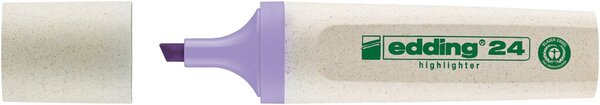 Image Textmarker 24 EcoLine pastellviolett Keilspitze, Strichbreite 2 - 5 mm