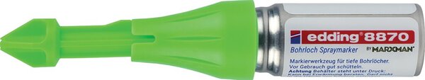 Image Bohrloch Spraymarker neongrün Kreidespray non permanent