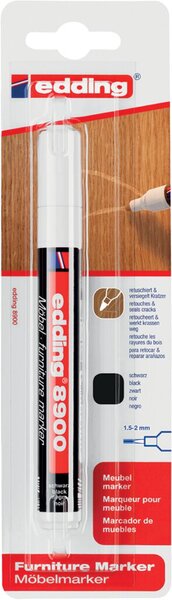 Image Möbelmarker 8900 1er schwarz Rundspitze 1,5-2 mm - Zum Entfernen