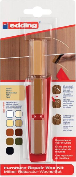 Image MöbelReparaturWachsSet 8901 buche Zum Auffüllen und Reparieren von Krat-