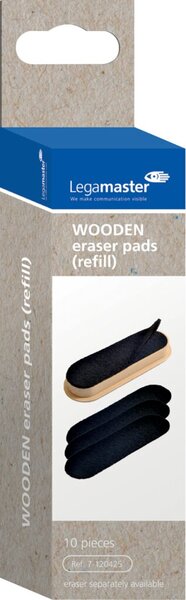 Image EDDING 10 Legamaster Löschpapier für Tafellöscher WOODEN; 1 Pack = 10 St.