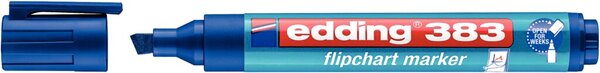 Image EDDING 4-383003 Flipchartmarker 383 Keilspitze 1 - 5 mm Blau 1 St.