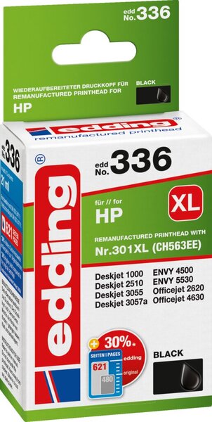 Image EDDING EDD-336 - Tinte - HP - schwarz - HP301XL - refill (18-336)