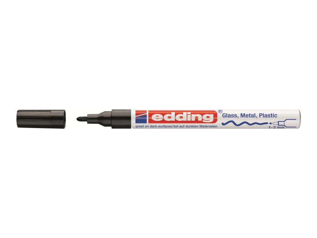Image EDDING Paint-Marker Edding E-751 Schwarz Rundform 1 - 2 mm 1 St.