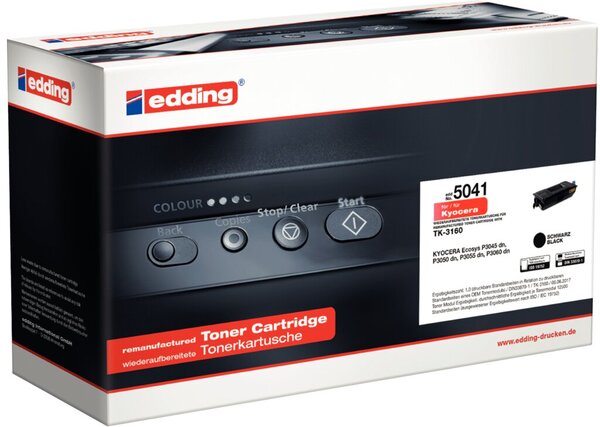 Image EDDING Toner 18-5041 wie Kyocera TK-3160 schwarz (18-5041)