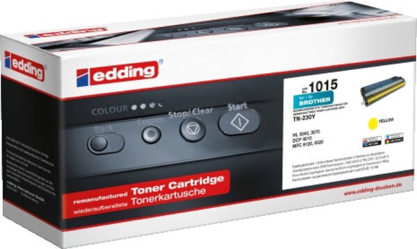 Image EDDING Toner ersetzt Brother TN-230Y, TN230Y Kompatibel Gelb 1400 Seiten edding
