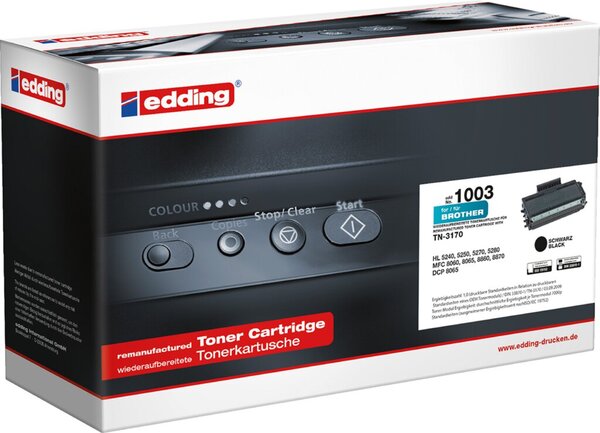Image EDDING Toner ersetzt Brother TN-3170, TN3170 Kompatibel Schwarz 7000 Seiten edd