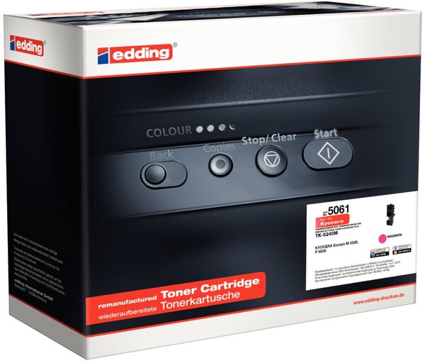 Image EDDING Toner ersetzt Kyocera TK-5240M Kompatibel Magenta EDD-5061 (18-5061)