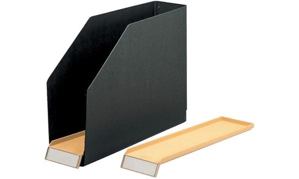 Image ELBA Kassetten, Hartpappe, schwarz mit Beschriftungsfenster - 1 Stück (10055199