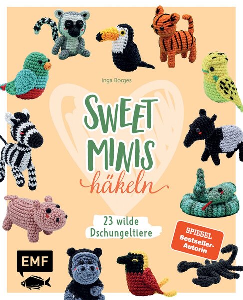 Image Häkelbuch Sweet Minis häkeln, 23 Tiere 23 wilde Dschungeltiere häkeln,
