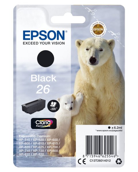 Image EPSON 26 Schwarz Tintenpatrone