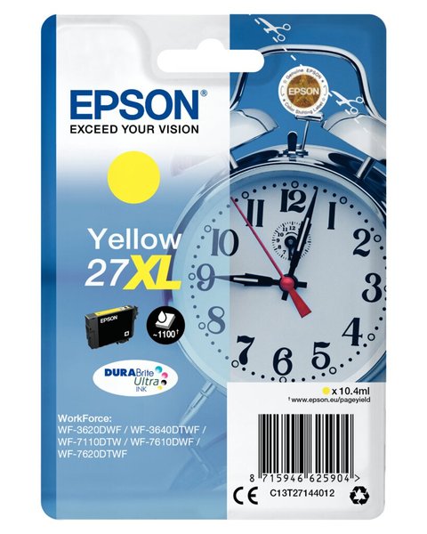 Image EPSON 27XL XL Gelb Tintenpatrone