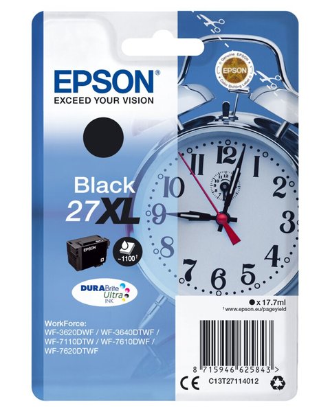 Image EPSON 27XL XL Schwarz Tintenpatrone