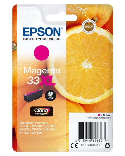 Image EPSON 33XL XL Magenta Tintenpatrone