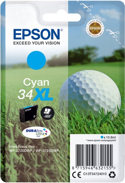 Image EPSON 34XL XL Cyan Tintenpatrone