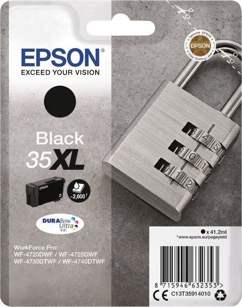 Image EPSON 35XL XL Schwarz Tintenpatrone