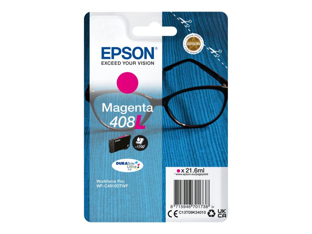 Image EPSON Ink/Singlepack Magenta 408L DURABrite Ul