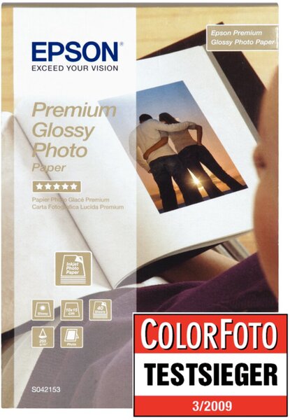Image EPSON Premium Glossy Photo Paper Fotopapier 40 Blatt