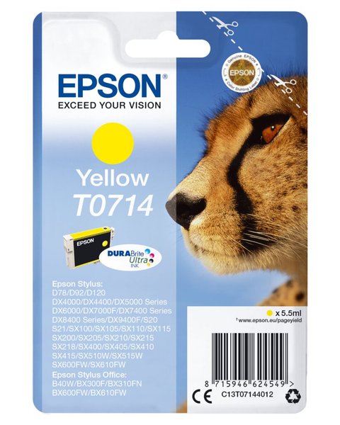 Image EPSON T0714 Gelb Tintenpatrone