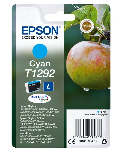 Image EPSON T1292 L Größe Cyan Tintenpatrone