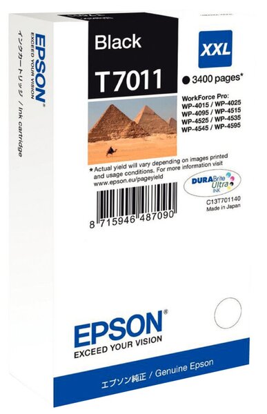 Image EPSON T7011 Größe XXL Schwarz Tintenpatrone
