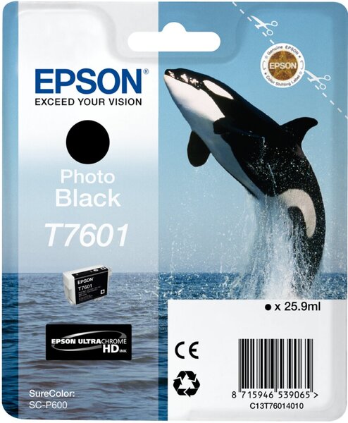 Image EPSON T7601 Photo schwarz Tintenpatrone