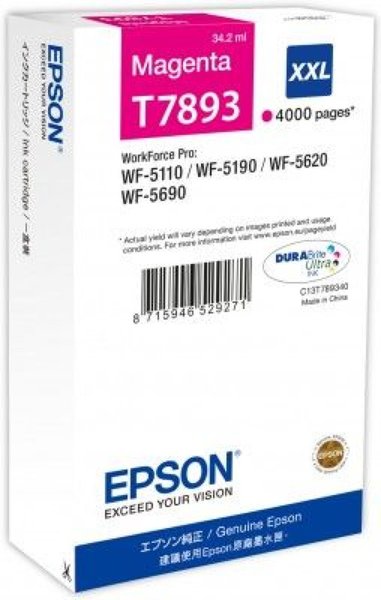 Image EPSON T7893 1 Größe XXL Magenta Druckerpatrone