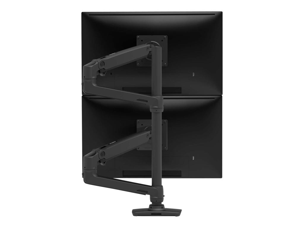 Image ERGOTRON LX Dual Stacking Arm Tall Pole Matte Black
