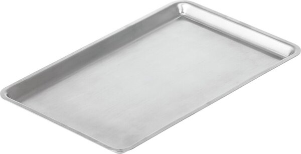 Image Serviertablett VISTA, Edelstahl 18/10 gebürstet, 240 x 150 x 10 mm