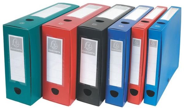 Image EXACOMPTA Archivbox mit Druckknopf, PP, 80 mm, rot (8700267)