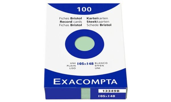 Image EXACOMPTA Karteikarten, DIN A6, kar iert, farbig sortiert (8700885)