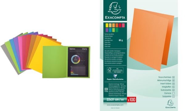 Image EXACPOMPTA Aktendeckel ROCKS, DIN A4, 80 g/qm, weiß (335220700)