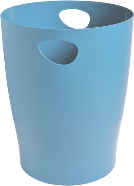 Image Papierkorb ECOBIN Bee Blue, hellblau 15l, mit Griffen