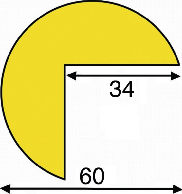 Image Eckschutz gelb-schwarz auf Zuschnitt PUR-Schaum Typ A+